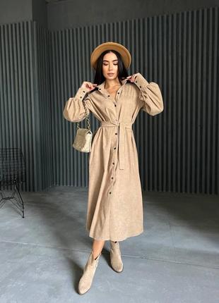 🧚🏻‍♀️стильна сукня  з вельвету    🧚🏻‍♀️   мод 086 📍тканина - вельвет; 📍розміри :42-44,46-48,50