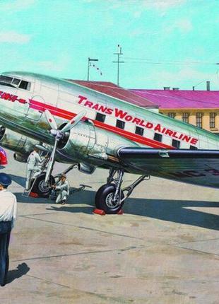 Roden 309 douglas dc-3 пасажирський літак 1936 збірна пластикова модель у масштабі 1:144