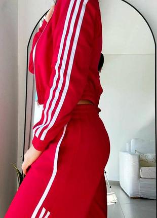 Спортивный костюм двунитка, брючный костюм с полосками4 фото