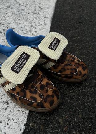 Кросівки adidas samba pony wales bonner leopard2 фото