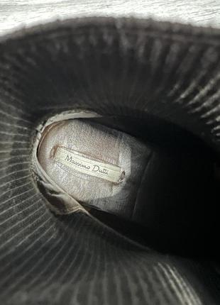 Кожаные ботинки, челси massimo dutti