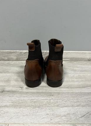 Кожаные ботинки, челси massimo dutti