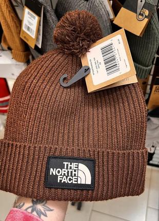 Шапка tnf logo box pom beanie оригинал