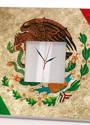 Сучасний годинник "прапор мексики" декор на стіну офісу, дому, стильний подарунок