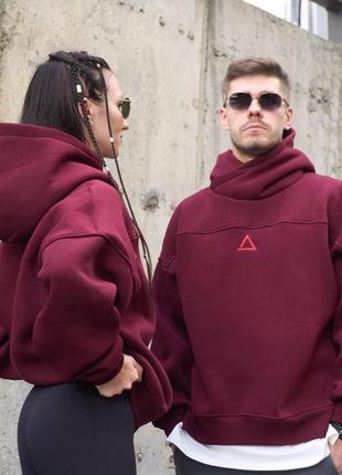 Парные худи люкс качества на флисе унисекс