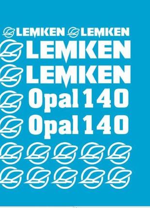 Белый наклейки lemken opal плуг культиватор лемкен опал 140 стандартный набор