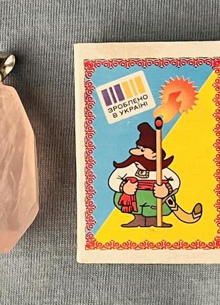 Підвіска рожевий кварц