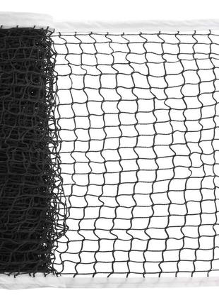 Сетка для большого тенниса zelart c-0053 12,8x1,08м черный-белый
