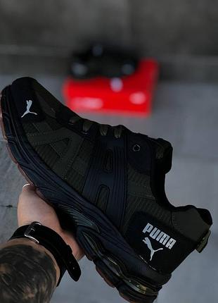 Мужские кроссовки puma осенние кроссовки пума цвета хаки термо-текстиль 39-45