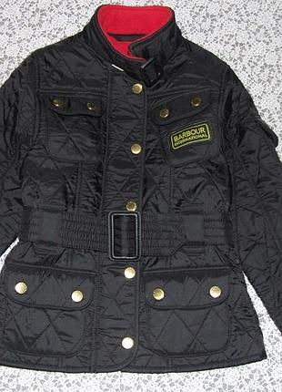 Стильная куртка девочке 2 - 3 года на флисе barbour 3