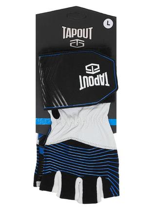 Перчатки для фитнеса и тяжелой атлетики tapout sb168507 m-xl черный-синий7 фото
