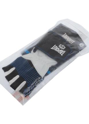 Перчатки для фитнеса и тяжелой атлетики tapout sb168507 m-xl черный-синий8 фото