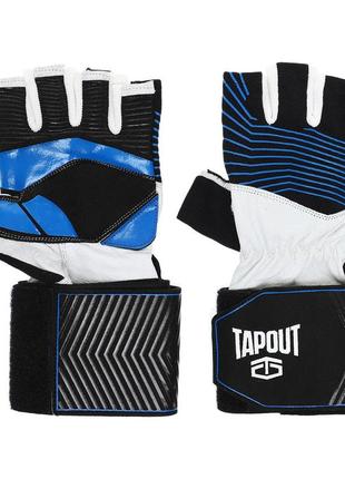 Перчатки для фитнеса и тяжелой атлетики tapout sb168507 m-xl черный-синий6 фото
