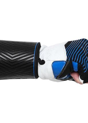 Перчатки для фитнеса и тяжелой атлетики tapout sb168507 m-xl черный-синий2 фото