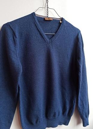 🫐 100% мерносовая шерсть 🫐 темно синий свитер merino wool теплый винтаж винтажный
