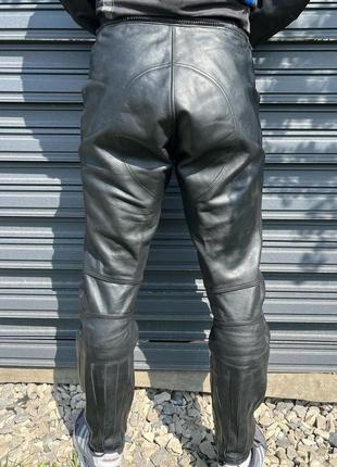 Мужские кожаные мотоштаны mqp bikers choice  демисезонные | размер: 54 (xl) | штаны для езды по городу2 фото