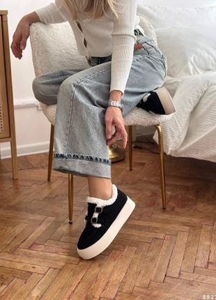 Жіночі утеплені лофери