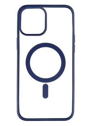 Чохол tpu color with magsafe для iphone 12 pro max колір 08, dark blue