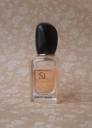 Залишок у флаконі si giorgio armani ed парфум  мініатюра