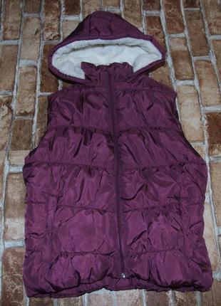 Тепла демі жилетка дівчинці 11-12 років