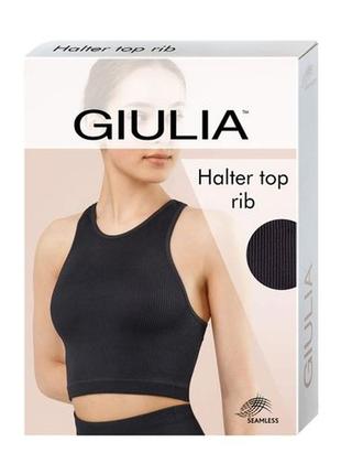 Женский бесшовный топ halter top rib