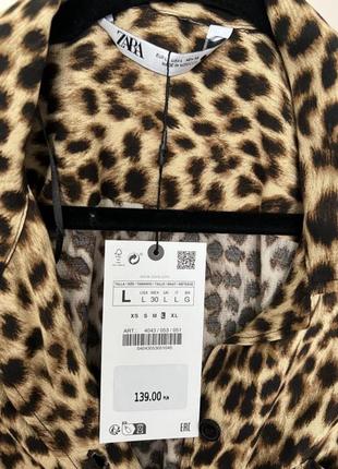 Новая леопардовая блуза zara из новой коллекции размер l4 фото