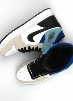 Nike air jordan 1 white | blue&black
