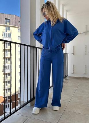 Спортивный костюм в стиле zara 42-44,46-48
брючный костюм свободного кроя