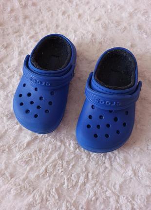 ❗️❗️❗️детские кроксы для хлопка утепленные crocs р. с8/253 фото