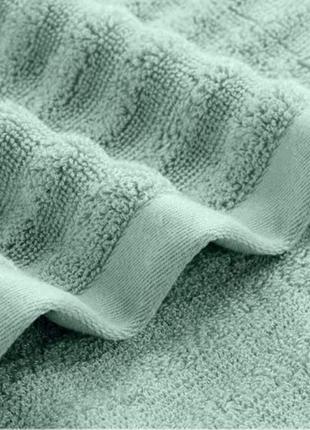 Набір 3 бамбукових рушники lovely svi для ванної 70х140 см + 34 х 72 см + 33 х 33 см оливковий