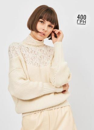 Светр молочний zara