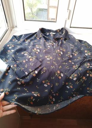 Брендовая вискозная блуза блузка большого размера батал9 фото