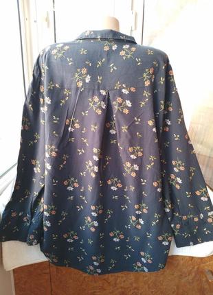 Брендовая вискозная блуза блузка большого размера батал7 фото