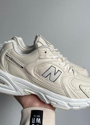 Жіночі кросівки new balance 530 beige leather