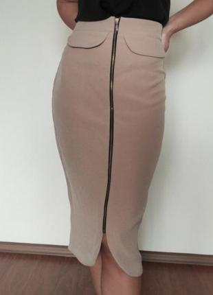 Юбка беж идеального кроя