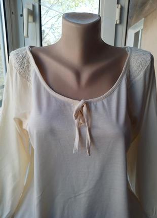 Брендовая вискозная блуза блузка лонгслив4 фото