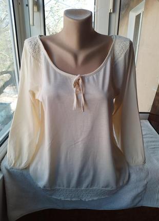 Брендовая вискозная блуза блузка лонгслив3 фото