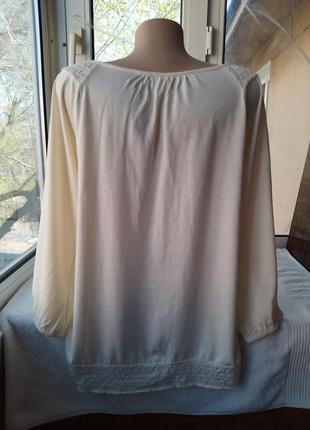 Брендовая вискозная блуза блузка лонгслив7 фото