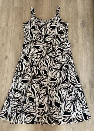 Платье- сарафан 100% натуральное, р.18 (на 52-54)