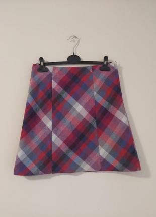 Юбка трапеция,шерстная