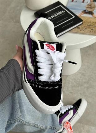 Брендовые женские кроссовки vans knu purple black * sd3 фото