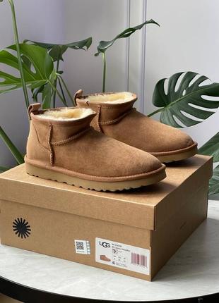 Жіночі угги ugg ultra mini chestnut 🌰