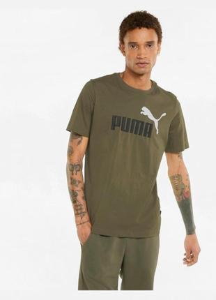 Футболка puma essentials+ 2 colour logo men's tee