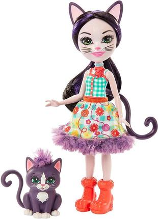 Набір енчантімалс лялька кішка сієста та клаймбер enchantimals ciesta cat doll & climber gjx40