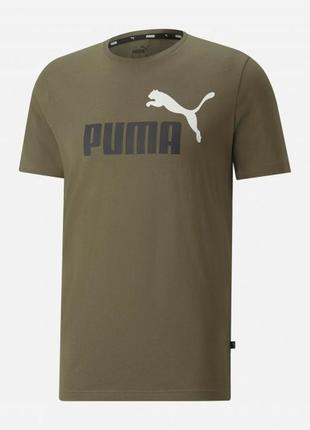 Футболка puma essentials+ 2 colour logo men's tee4 фото