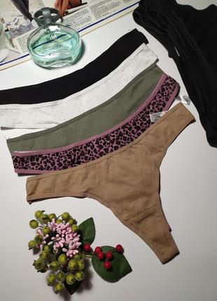 Новые коттоновые трусики стринги primark, eur 34/36