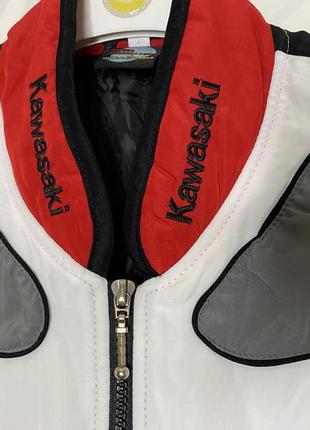 Винтажная куртка команды kawasaki racing team moto grand prix9 фото