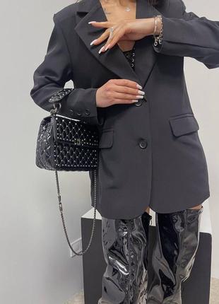 Черный оверсайз пиджак/жакет мужского ара премиального качества xs s m l 42 44 468 фото