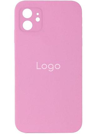 Чохол silicone case square full camera для iphone 11 колір 20.navy blue 9