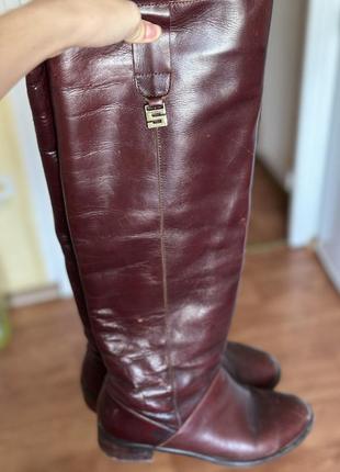 Кожаные сапоги-трубы еврозима